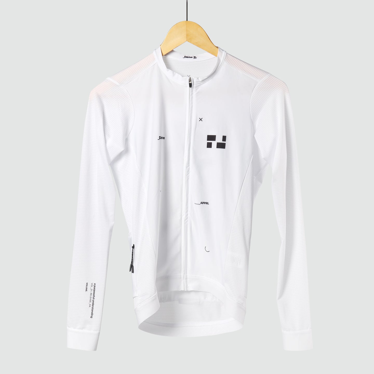 VOLUME White Long Sleeve Jersey - Male