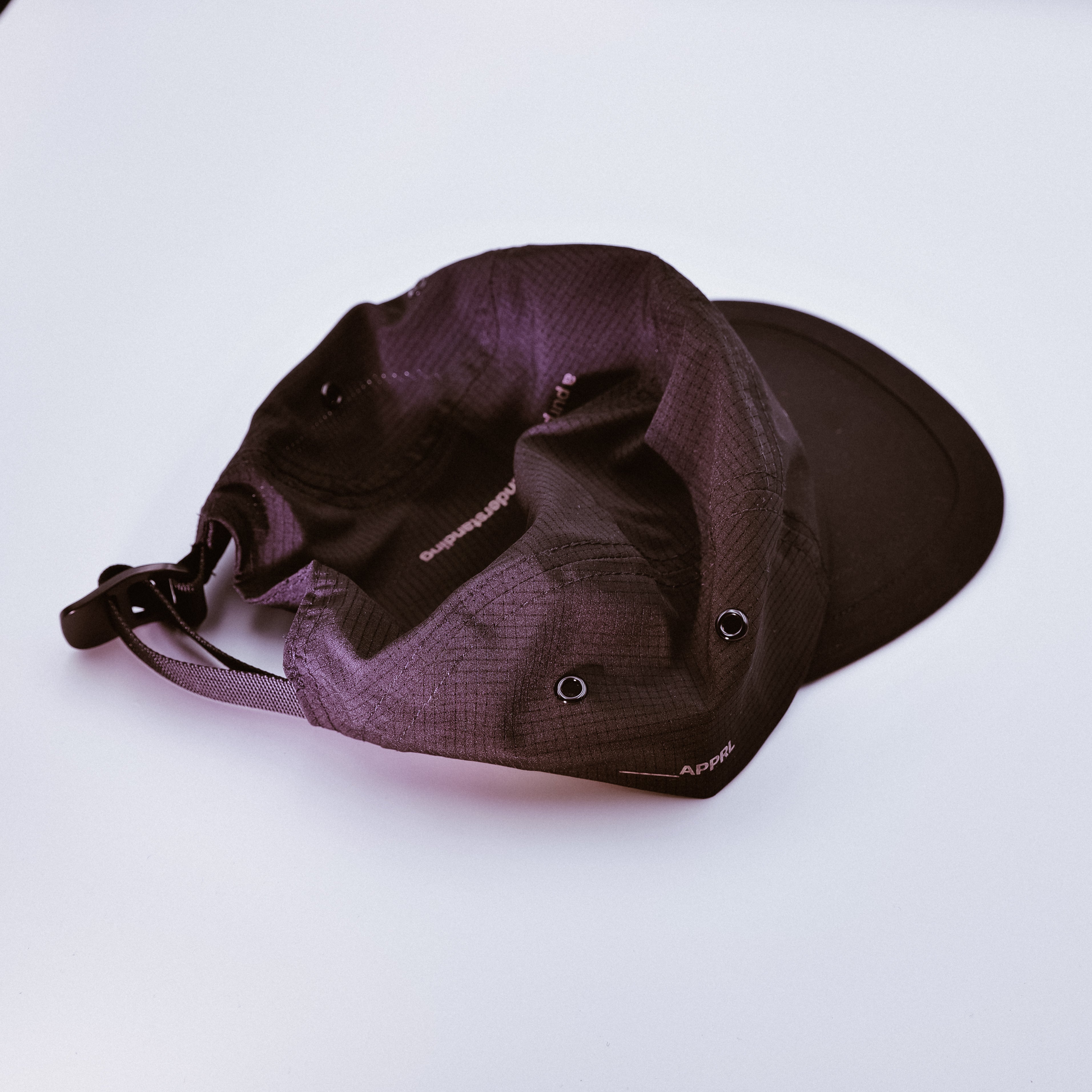 DRFT Five Panel Cap - Midnight Black