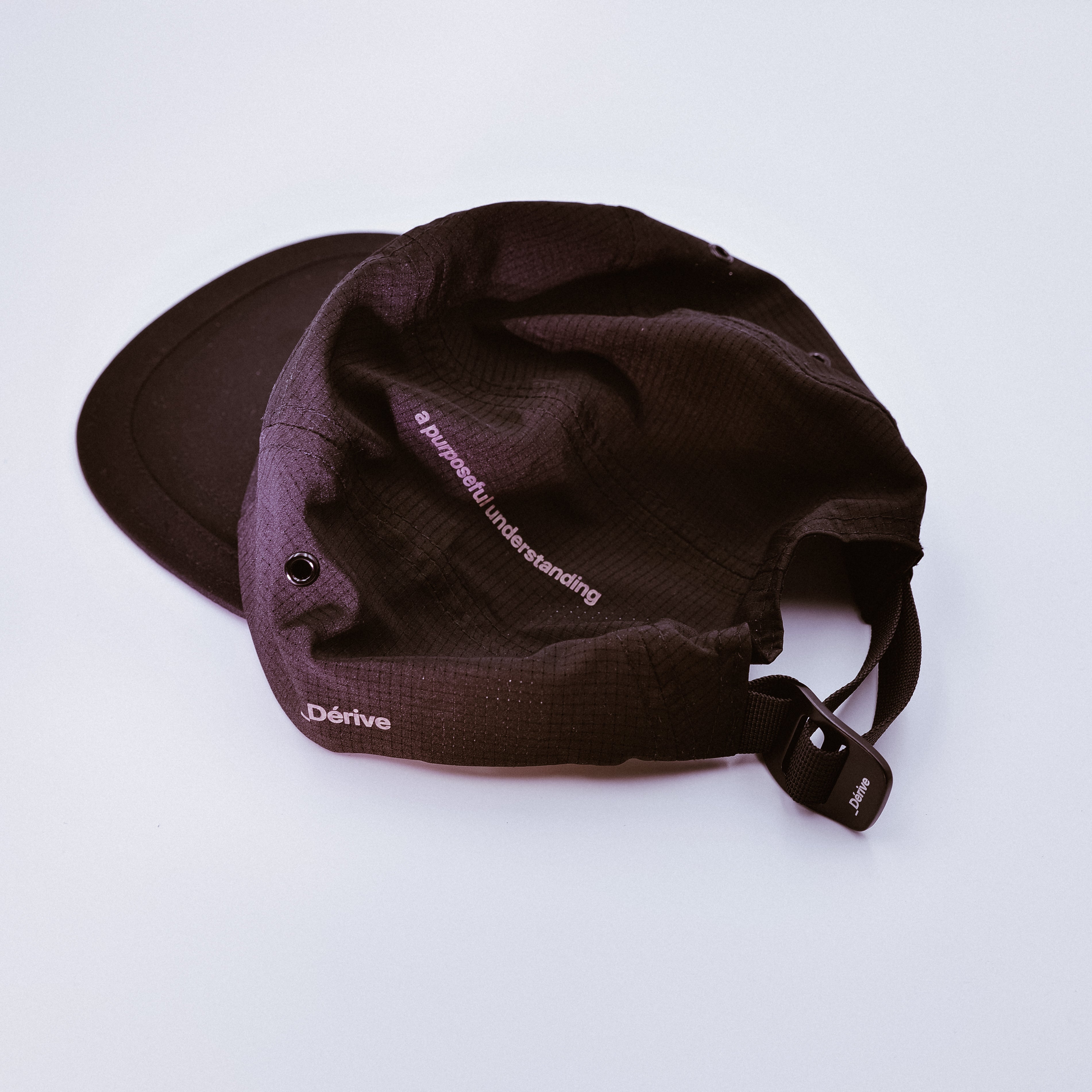 DRFT Five Panel Cap - Midnight Black